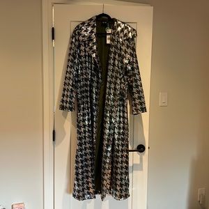 Adidas x IVY PARK houndstooth sequin duster coat